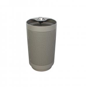 China Outdoor Public 120l Garbage Can , Sustainable 32 Gallon Steel Trash Bins supplier