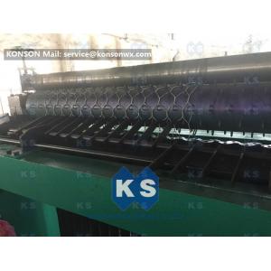 China Durable Metal Hexagonal Mesh Machine For Making Gabion Mesh Spiral Coil supplier