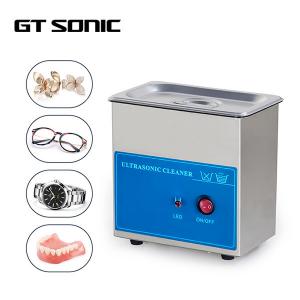 China Jewelry / Watch Home Ultrasonic Cleaner Bench Top Stainless Steel Material supplier
