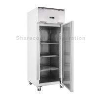 China 304 Grade Stainless Steel Upright Refrigerator 220V Commercial Upright Single Door Freezer on sale