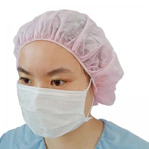 China Non woven Disposable Head Cap , bouffant caps disposable For Surgery Use supplier