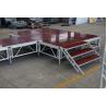 China 1.22*2.4M High 0.4-0.6 Or 0.6-1.0m Aluminum Folding Stage With Wheels wholesale