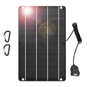 USB Silicon Monocrystalline Portable Solar Charger Panels Emergency 5V