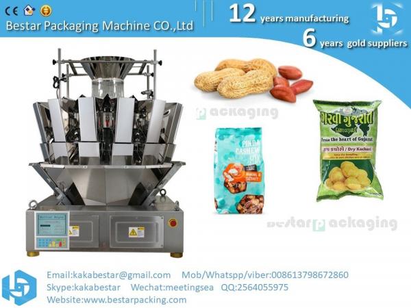 Automatic vacuum packing machine for cashew nutspeanutscandies and snacks