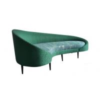 China 2018 new design french modern event wedding furniture sofa Green velvet fabric sofa on sale