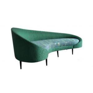 2018 new design french modern event wedding furniture sofa Green velvet fabric sofa
