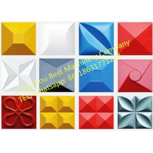 Hydraulic 3D Wall Tile Roof Color Steel Panel Making Machine PLC Control System