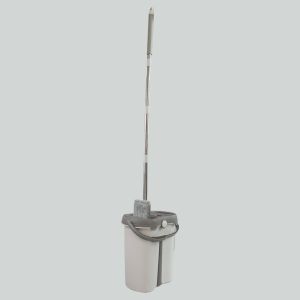 China Hands Free Flat Floor Mop And Bucket With Wringer Set Wet And Dry Use Home Floor Cleaning System wholesale