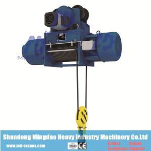 China Artículo usando el modelo 10 Ton Wire Rope Electric Hoist del tiempo CD1 con el control button teledirigido o pendiente inalámbrico supplier