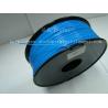 China 3D Printer Material Strength Blue Filament , 1.75mm / 3.0mm ABS Filament Consumables wholesale