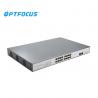 fiber Optic Switch 16 ports POE Switch with 2 SFP fiber ports for data center