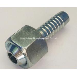 China Embouts de durites barbelés métriques convenables hydrauliques forgés adaptés aux besoins du client de fil femelle de durites connecteur métrique d'embout de double supplier