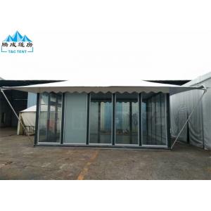 China 5x6M White PVC Roof Hotel Marquee Party Tent With Glass Wall And Door supplier