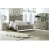 Wooden Design King Size Mirrored Bed , Dresser Mirrored Bedroom Furniture Set