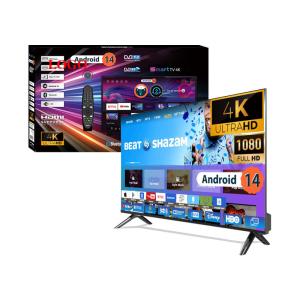 China Frameless 4K UHD Smart TV 32 40 50 55 65 Inch LED HDR Slim Frame wholesale