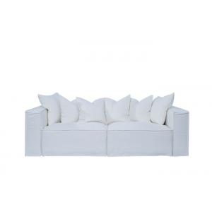 Linen Fabric Removable Cover Sofas With Washable Covers White