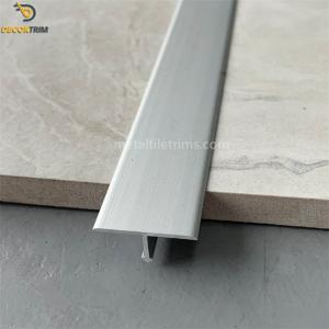 China Matt Silver anodizado T deu forma à tira de transição 14mm 20mm 25mm supplier