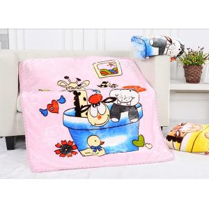 China Cartoon Character Blankets For Sofa Throws , Baby Flannel Receiving Blankets supplier