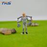 China 1:50 model worker painted figure railway scale model plastic workers 4.2cm  for architectural train layout wholesale