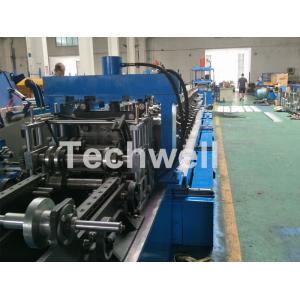 China Blue Cable Tray Roll Forming Machine With Punch Machine &amp; Hydraulic Pre - Cutting Device wholesale