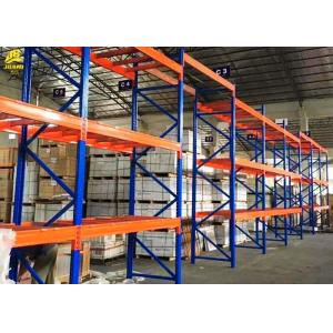 China High Density Heavy Duty Pallet Rack Shelving , Blue Color Heavy Duty Racking System supplier