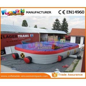 China Purple Inflatable Sports Games Inflatable Laser Tag Arena 0.55mm PVC Tarpaulin supplier