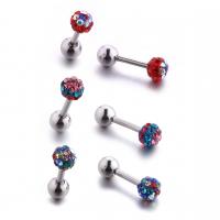 High quality shiny earrings fashion piercing jewelry polymer clay earrings
