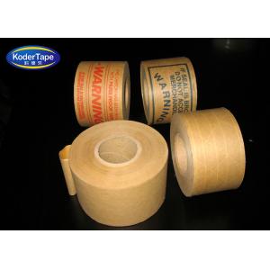 China Reinforced Printed Gummed Brown Paper Tape With Fiber Glass Inside supplier