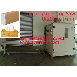 China Facial Tissue Single Channel Log Saw Cutting Machine Fully Automatic supplier