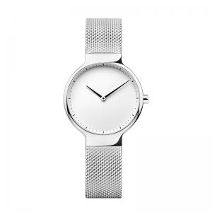 762 Movement Sliver Stainless Steel Swiss Watch , Ladies Bangle Watch Sapphire Crystal