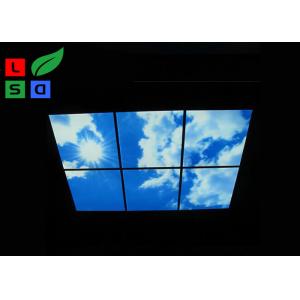 China 595x595Mm LED Shop Display Blue Sky LED Flat Panel Light For Ceiling Decoration supplier