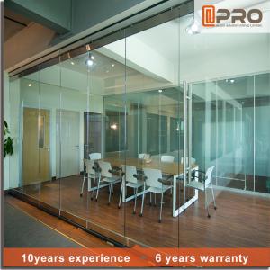 China Soundproof Modern Office Partitions With Aluminum Alloy And Glass Door Material supplier