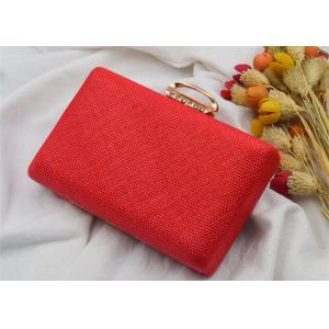 China Summer Female Party Wedding Evening Clutch Bags , Ladies Clutch Bags With Ring Clasp supplier