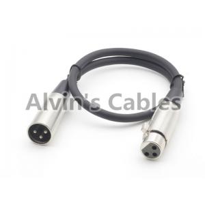 China MIC Shielded 25cm Camera Audio Cable XLR 3 pin Male To Female For Microphone Audio Cord supplier