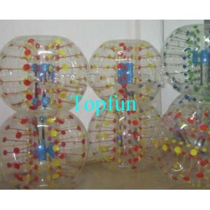 China Shining Inflatable Bumper Ball With Coloful D-ring , Human Hamster Ball supplier
