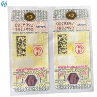 China Adhesive Security Customized Tax Stamp Duty For Cigarettes Highly Effective on sale