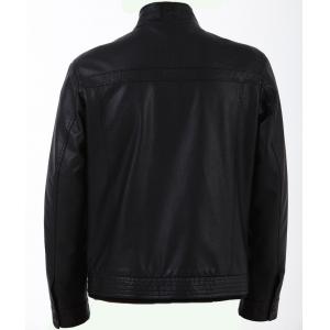 China European Excelled, Stylish and Casual Black Mens Tall Designer PU Leather Jackets supplier