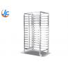 China RK Bakeware China Foodservice NSF Custom 800 600 Revent Oven Rack Stainess Steel Baking Rack Trolley Bread Food Trolley wholesale