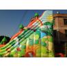 Good quality inflatable high dry slide inflatable animals forest colourful high