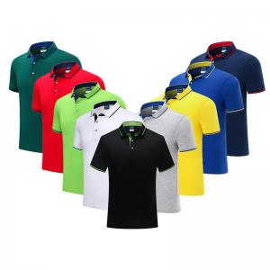 Anti Wrinkle Polo Golf T Shirt Plain Polo T Shirts Compressed Uni Sex Daily Wearing