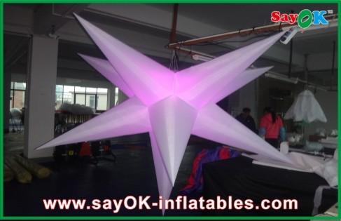 Party Event Decoration Inflatable Hanging LED Light Star For Advertising