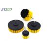 Cordless Home Power Scrubber Brush Set For Bathroom 3.5 Inch Yellow Cone