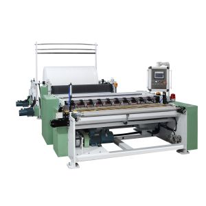 China JRT Embossing Tissue Rewinding Machine With Glue Lamination System on sale