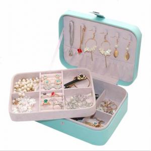 China Flannel Jewellery Organiser Boxes 23cm 17cm 8.5cm Personalised Jewellery Box supplier