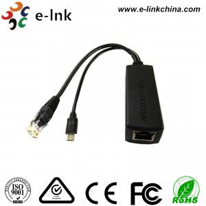China 10/100/1000M Power Over Ethernet Injector 5V 2A PoE Splitter With Micro USB Port supplier