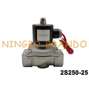 2S250-25 2/2 Way NC Stainless Steel Solenoid Valve 1'' Thread