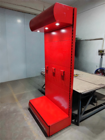 China AT-0264 Store Display  Fixture Wall Display with LED Light Tool Displays Color Customized wholesale