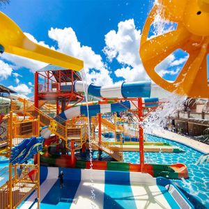 China Outdoor Entertainment Swirly Water Slide Aqua Spiral Slide For Pool wholesale