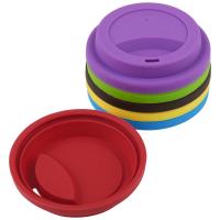 China Silicone Drinking Lid Spill-Proof Cup Lids Reusable Coffee Mug Lids Coffee Cup Cover Silicone Hot Cup Lids Travel Lids on sale