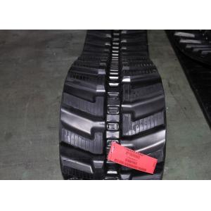 China Joint Free Continuous Rubber Track 52.5mm Pitch Anti Slip In Black Color supplier
